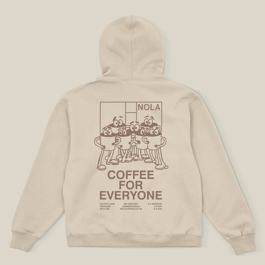 "Coffee For Everyone" Sand Hoody