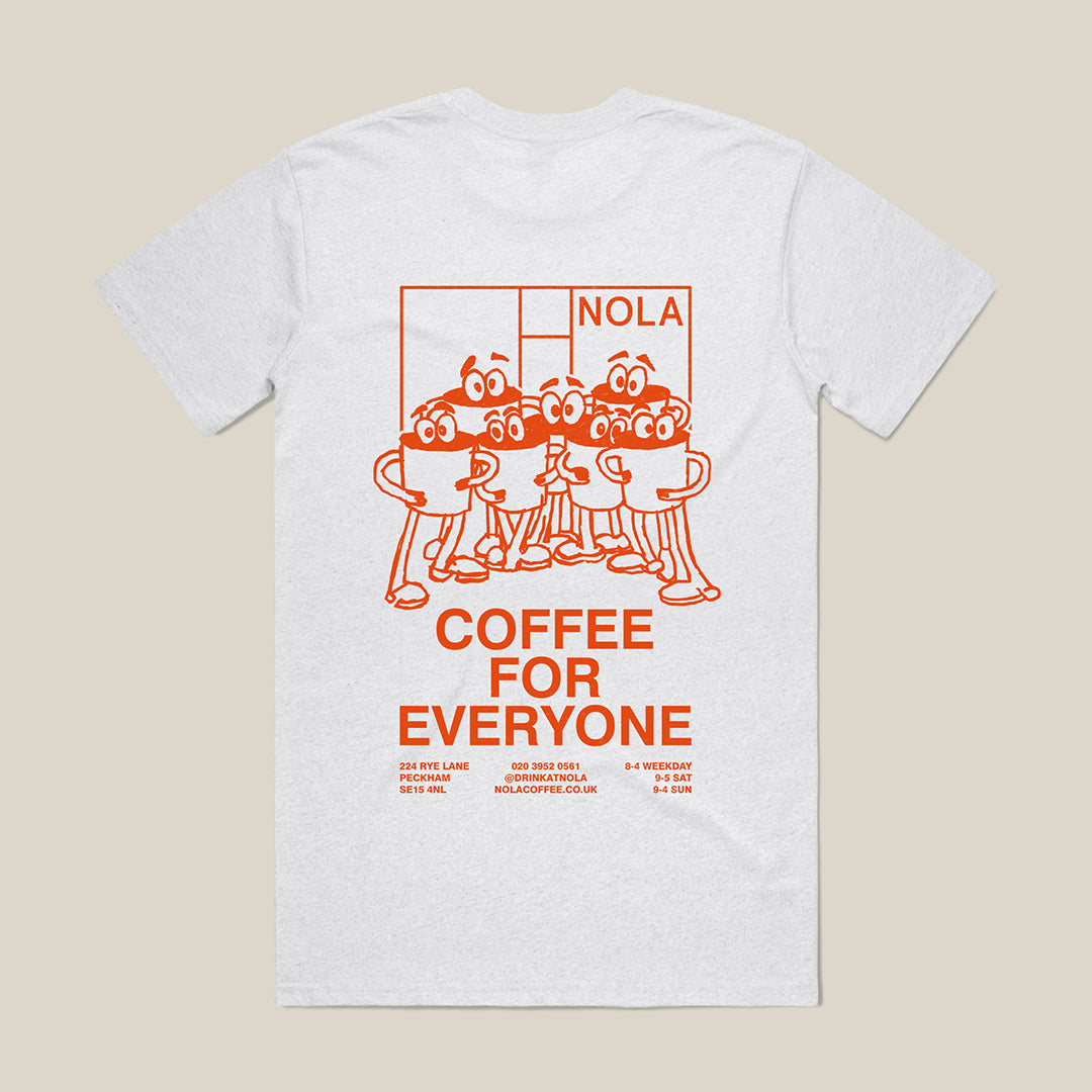 "Coffee For Everyone" Grey T-Shirt